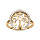 Bague en vermeil motif arbre de vie entour d'oxydes blancs sertis