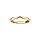 Bague en vermeil forme gometrique lisse