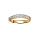 Bague en vermeil 3 rangees d'oxydes blancs sertis