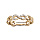 Bague en vermeil motif infini avec oxydes blancs sertis