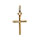 Pendentif en vermeil moyenne croix fine 18mm