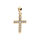 Pendentif en vermeil croix avec oxydes blancs 20 x 15mm