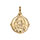 Pendentif en vermeil mdaille vierge 14mm