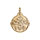 Pendentif en vermeil mdaille saint-Christophe 16mm