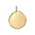 Pendentif en vermeil galet  graver