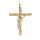 Pendentif en vermeil croix rock - longueur 60mm