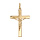 Pendentif en vermeil Jsus sur croix - grand modle