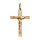Pendentif en vermeil Jsus sur croix  diamant - grand modle