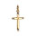 Pendentif croix en vermeil stri 22mm