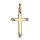 Pendentif croix en vermeil grand modle stri 27mm