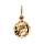 Pendentif en plaqu or ballon de foot petit modle