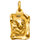 Pendentif en plaqu or parchemin zodiaque Lion