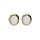 Boucles d'oreille en plaqu or Nacre vritable et fermoir poussette