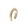 Boucles d'oreille manchette en plaqu or 11mm largeur 2mm ( l'unit)