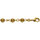 Bracelet en plaqu or boules marseillaises largeur 6mm et longueur 19cm
