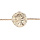 Bracelet en plaqu or chane avec mdaillon motif desse grecque finition antique 16+2cm