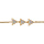 Bracelet en plaqu or chane avec 3 triangles pavs d'oxydes blancs sertis - longueur 16cm + 2cm de rallonge