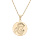 Collier en plaqu or chane avec pendentif mdaille Angelot en relief 40+5cm