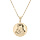 Collier en plaqué or chaîne avec pendentif médaille Vierge en relief 40+5cm