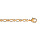 Bracelet en plaqu or chane maille figaro 1+1 largeur 3mm et longueur 18cm