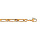 Bracelet en plaqu or chane mailles 1+1 largeur 4mm et longueur 18cm