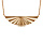 Collier en plaqu or ventail 40cm + 4cm