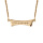 Collier en plaqu or chane avec pendentif plaque prnom  graver en trapze - longueur 40cm