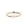 Bague en plaqu or pierre vritable Tourmaline rose 2,5mm