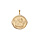 Pendentif mdaille en plaqu or avec Ange pourtour diamant