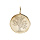 Pendentif en plaqu or mdaille avec motif arbre de vie 20mm