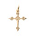 Pendentif en plaqu or croix de Savoie grand modle motif recto/verso