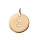 Pendentif en plaqu or mdaille 12mm gravure lettre alphabet Z