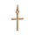 Pendentif croix en plaqu or fine - moyen modle 18mm