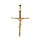 Pendentif en plaqu or croix avec christ 34 x 22mm