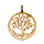 Pendentif en plaqu or arbre de vie dcoup