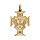 Pendentif croix du Portugal en plaqu or petit modle