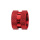 Charms Thabora grand modle pour homme en acier et aluminium anodis rouge brillant motif picots