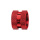 Charms Thabora grand modèle pour homme en acier et aluminium anodisé rouge brillant motif picots