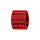 Charms Thabora grand modle pour homme en acier et aluminium anodis rouge brillant forme tube stri
