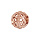 Charms Thabora en argent et dorure rose boule en petites billes avec motifs ajours