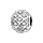 Charms Thabora en argent rhodi boule avec cailles ornes d'oxydes blancs