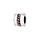 Charms Thabora médium en acier forme cylindre avec chaînette PVD rose