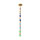 Boucles d'oreille  l'unit tige en argent et dorure jaune olive rsine multicolore dgrad bleu vert
