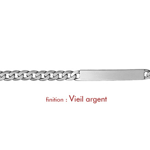 Gourmette en argent maille Hawa largeur 6mm et longueur 18cm - Vue 2