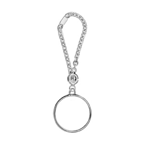 Porte-clef porte pice en argent diamtre 27,4mm - Vue 2