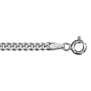 Chane en argent maille serre largeur 2.7mm et longueur 50cm - Vue 2