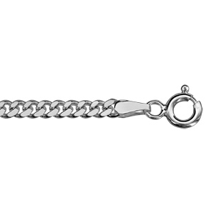 Chane en argent maille serre largeur 2.7mm et longueur 55cm - Vue 2