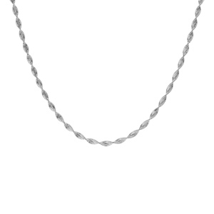 Collier en argent chane vrille 3mm 40cm - Vue 2