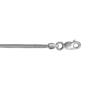Bracelet en argent chane maille serpentines carres - largeur 1,8mm et longueur 18cm - Vue 2