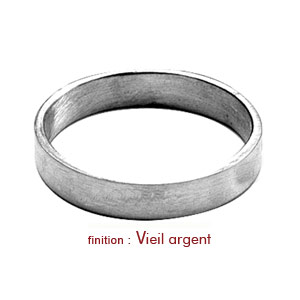 Alliance ruban en argent 4mm - Vue 2